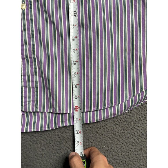 Ralph Lauren Shirt Mens 2XL Blake Button Down Long Sleeve Stripe Dress Casual - Picture 8 of 11